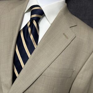 Lauren Ralph Lauren Sport Coat 43R Tan Birdseye Wool Blazer Jacket Canada 44R